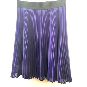 Purple Pleated Skirt